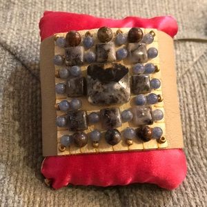 Leather cuff bracelet